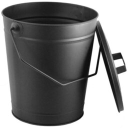 Lassic Fire Vida Black Ash Bucket Fireside Coal Ash Wood Log Storage - thumbnail 3