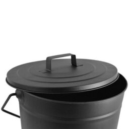 Lassic Fire Vida Black Ash Bucket Fireside Coal Ash Wood Log Storage - thumbnail 2