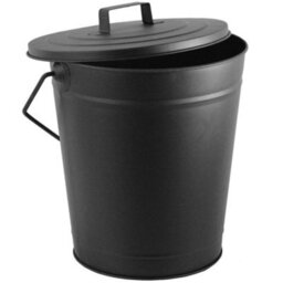 Lassic Fire Vida Black Ash Bucket Fireside Coal Ash Wood Log Storage - thumbnail 5
