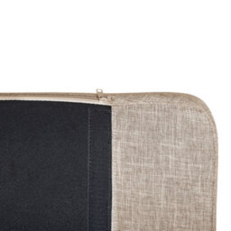 Beliani Rocking Chair Arrie Fabric Light Beige - thumbnail 7