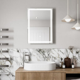 Affine 500 X 700mm Bathroom Mirror Led Lights Wall Mounted Battery Power Touch Sensor - thumbnail 2