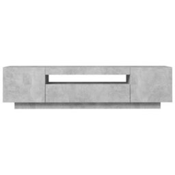 Vidaxl Tv Cabinet With Led Lights Concrete Grey 160X35X40 Cm - thumbnail 8