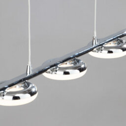 Litecraft Halo Led 5 Light Acrylic Disc Diner Pendant Bar - thumbnail 5