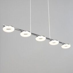 Litecraft Halo Led 5 Light Acrylic Disc Diner Pendant Bar - thumbnail 3