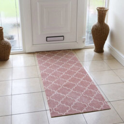 Jvl Mega Machine Washable Doormat And Runner, Rose Lattice - thumbnail 7