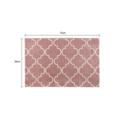 Jvl Mega Machine Washable Doormat And Runner, Rose Lattice - thumbnail 8