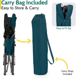 Trail Outdoor Leisure Teal Rocking Folding Camping Chair 120Kg Capacity - thumbnail 6