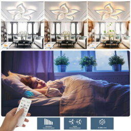 Led Ceiling Fan Light With Remote Control Living Room Chandelier Lamp Dimmable - thumbnail 6