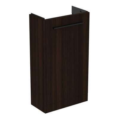 Ideal Standard I.life S Slimline Matt Coffee Oak Effect Freestanding Bathroom Vanity Unit (H) 740mm (W) 410mm - image 1