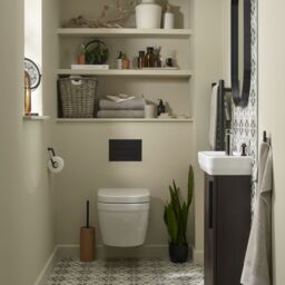 Ideal Standard I.life S Slimline Matt Coffee Oak Effect Freestanding Bathroom Vanity Unit (H) 740mm (W) 410mm - thumbnail 5