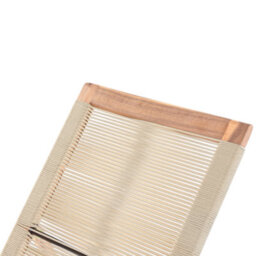 Beliani Sun Lounger Prossedi Reclining Acacia Wood Beige - thumbnail 6