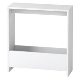 Levede Side Table Magazine Storage End Table Narrow For Living Room White - thumbnail 2
