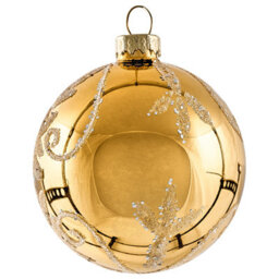 Beliani Set Of 35 Baubles Icedrop Glass Blue/ Gold - thumbnail 5