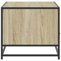 Walplus Coffee Table Sonoma Oak 100X50X45 Cm Engineered Wood And Metal - thumbnail 6
