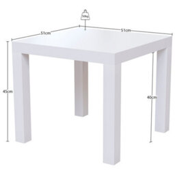 Lassic Vida Designs Beeston Side Table, White - thumbnail 8