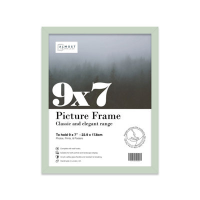 9X7 Mint Green Picture Frame (17.8 X 22.9Cm) Poster, Photo, Artwork, Gallery Wall Or Print - image 1