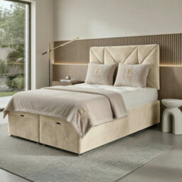 DS Living Eclipse Cream Ottoman Bed - Divan Bed Frame - thumbnail 5