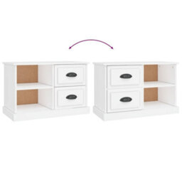 Berkfield Tv Cabinet White 73X35.5X47.5 Cm Engineered Wood - thumbnail 9