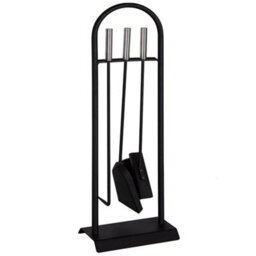 Lassic Fire Vida 4 Piece Arc Companion Set - Poker, Brush, Shovel And An Arch Stand - thumbnail 6