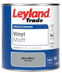 Leyland Trade Vinyl Matt Walls & Ceilings Emulsion Paint Mirror Mirror (Ppg1039-3) 1L - thumbnail 2