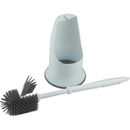Home Valet Silicone Under Rim Toilet Brush With Holder - thumbnail 3