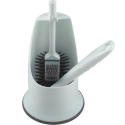 Home Valet Silicone Under Rim Toilet Brush With Holder - thumbnail 4