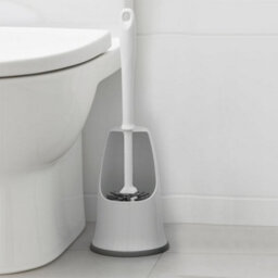 Home Valet Silicone Under Rim Toilet Brush With Holder - thumbnail 2