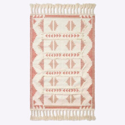 Homescapes Satara Pink Kilim Wool Rug 160 X 230 Cm - thumbnail 2