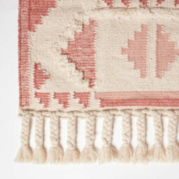 Homescapes Satara Pink Kilim Wool Rug 160 X 230 Cm - thumbnail 3