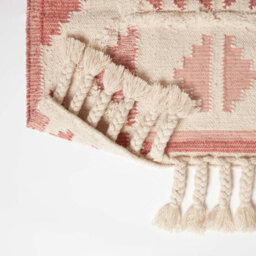 Homescapes Satara Pink Kilim Wool Rug 160 X 230 Cm - thumbnail 5