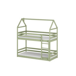 Arte Axel Olive 90 X 190Cm House Bunk Bed - Foam Mattresses Included - thumbnail 1