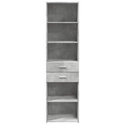 Berkfield Highboard Concrete Grey 50X42.5X185 Cm Engineered Wood - thumbnail 4