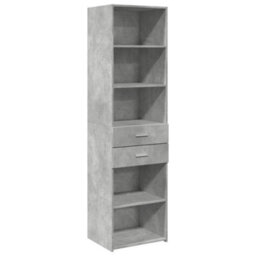 Berkfield Highboard Concrete Grey 50X42.5X185 Cm Engineered Wood - thumbnail 2