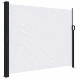 Walplus Retractable Side Awning Garden Sun Shade Canopy Gazebo For Back Door, Porch, Patio White 160X600 Cm - thumbnail 2