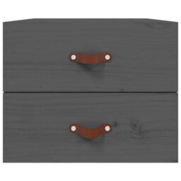 Berkfield Wall-Mounted Bedside Cabinets 2 Pcs Grey 50X36X40 Cm - thumbnail 6
