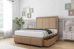 "Comfort Savoy Latte Dumfries Divan Bed Set 2 Drawers Foot-End - 26"" Strutted & 12"" Footboard 4' Small Double" - thumbnail 2