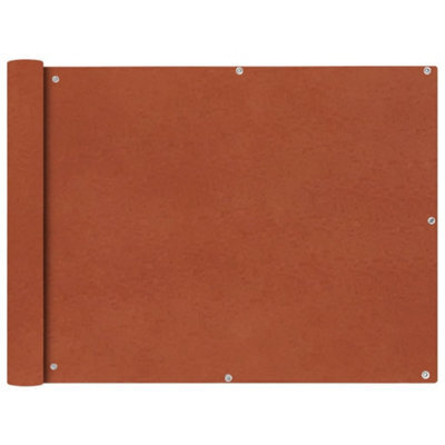 Berkfield Balcony Screen Oxford Fabric 90X400 Cm Terracotta - image 1