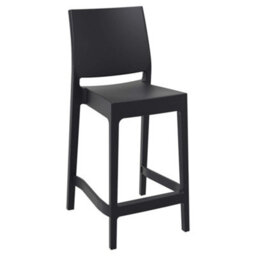 Spek Mid Height Bar Stool 65 - Black (Suitable For Outdoor) - thumbnail 2