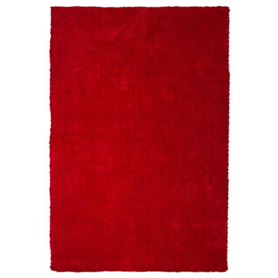 Beliani Shaggygy Rug Demre Red 140 X 200 Cm - image 1
