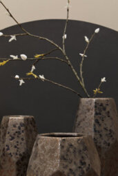 Orsina Sleek And Sturdy Small Ceramic Vase, Robust And Durable Pottery Vase, Handcrafted Ceramic Vase For Flowers - thumbnail 2