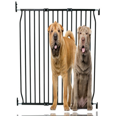 Bettacare Extra Tall Eco Screw Fit Pet Gate, Black, 100Cm - 110Cm, Extra Tall Gate 100Cm In Height, Screw Fitted Dog Gate - image 1