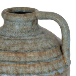 Hill Interiors Capella Krater Jug Vase - Ceramic - L16 X W16 X H18 Cm - Grey - thumbnail 3