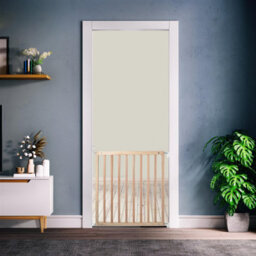 Safetots Simply Secure Wooden Gate, 72Cm - 79Cm, Natural, Wooden Stair Gate, Screw Fit Baby Gate, Safety Barrier - thumbnail 2