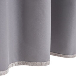Thehotsale Solid Colour Faux Linen Polyester 100% Curtains Pair Blackout Beige Curtains - thumbnail 7