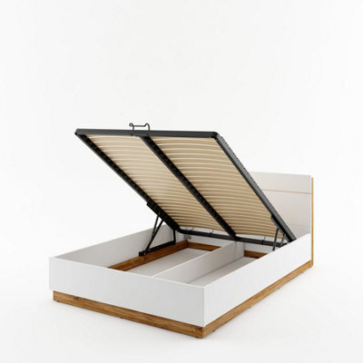 Arte Dentro Ottoman Bed With Led Lighting And Storage - 160X200Cm - image 1