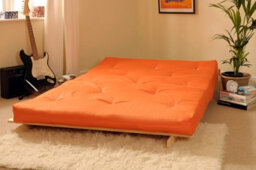 Comfy Living 4Ft Futon Set In Orange - thumbnail 2