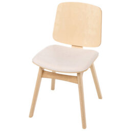 Beliani Set Of 2 Dining Chairs Charleston Wood Light Brown/ Light Beige - thumbnail 7