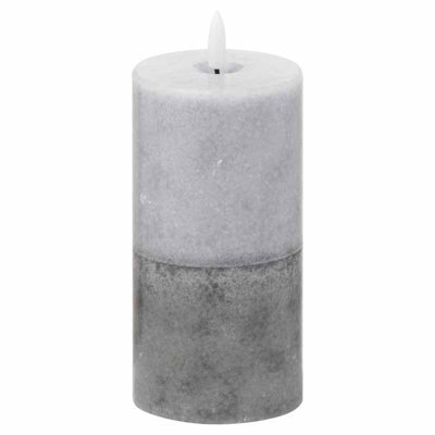 Luxe Collection Natural Glow 3X6 Stone Led Candle - image 1