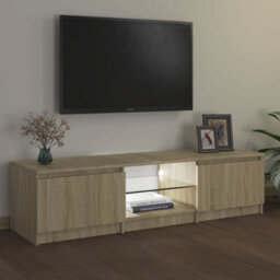 Vidaxl Tv Cabinet With Led Lights Sonoma Oak 140X40X36 Cm - thumbnail 9