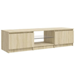 Vidaxl Tv Cabinet With Led Lights Sonoma Oak 140X40X36 Cm - thumbnail 3